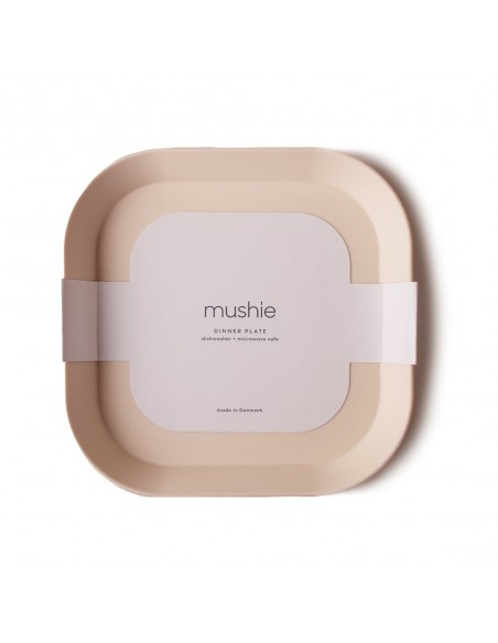 Σετ 2 Πιάτα PP Τετράγωνα Ivory - Mushie