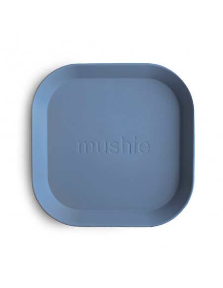 Σετ 2 Πιάτα PP Τετράγωνα Twilight Blue - Mushie