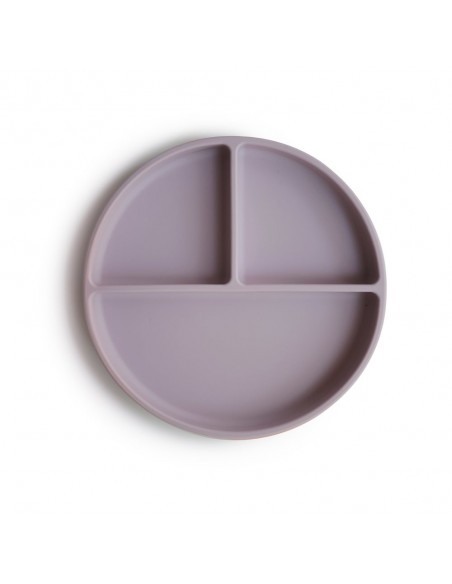 Πιάτο Σιλικόνης με Αντιολισθητική Βάση Soft Lilac - Mushie
