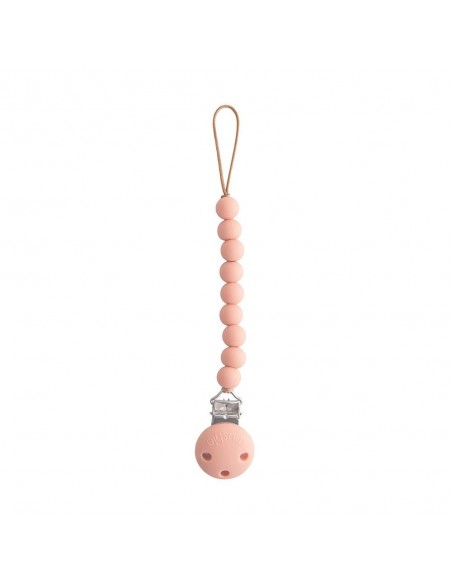 Κλιπ για Πιπίπλες Σιλικόνης Hera Powder Pink - Mushie