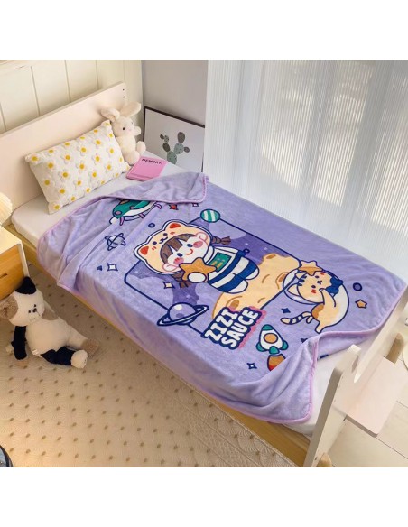 Κουβέρτα Βελουτέ Με Προβατάκι Bebe (110X140) Mcdecor Space - MCDECOR