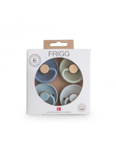 Σετ 4 Πιπίλες Latex FRIGG – Skyline Serenity 6-18 Μηνών