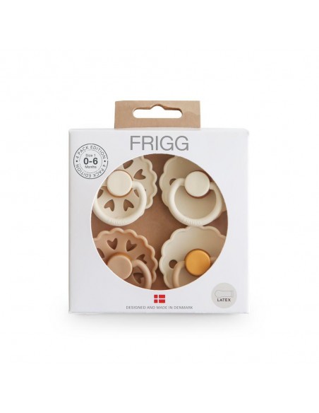 Σετ 4 Πιπίλες Latex FRIGG – Snowflake Dream 0-6 Μηνών