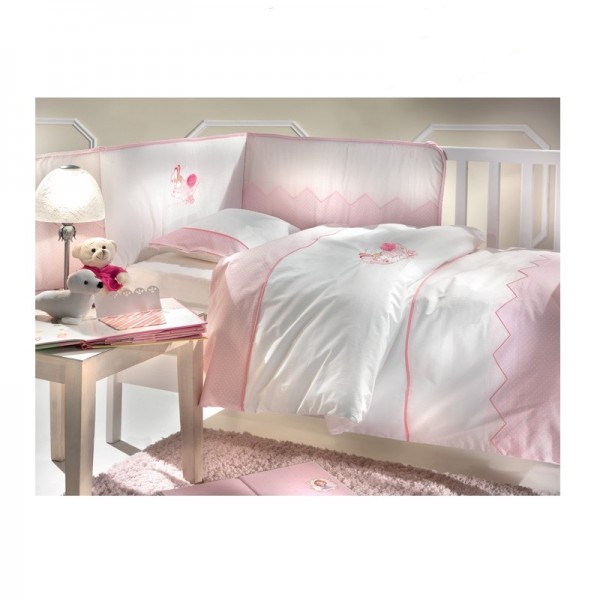 Παπλωματοθήκη Κούνιας (σετ) Azzaro Rabbit Pink