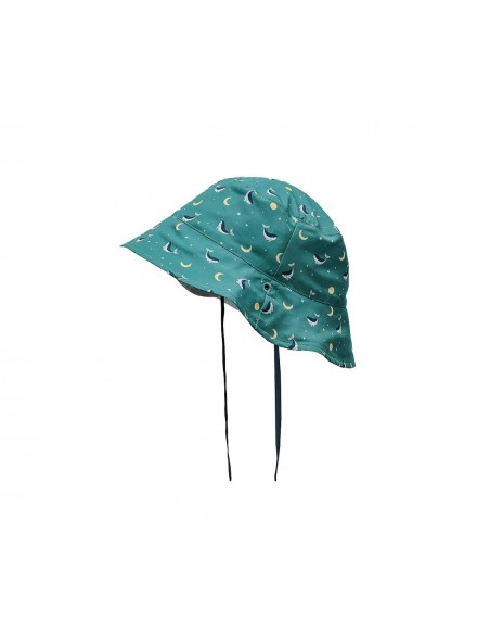 Καπέλο Διπλής Όψης Whale Teal 6-18 Μηνών - Monnëka