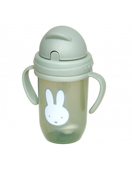 Παγούρι με Χερούλια και Καλαμάκι 260ml Miffy Green KOKO