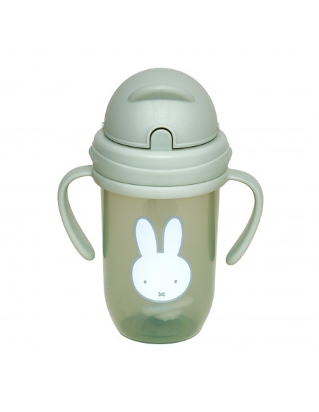 Παγούρι με Χερούλια και Καλαμάκι 260ml Miffy Green KOKO