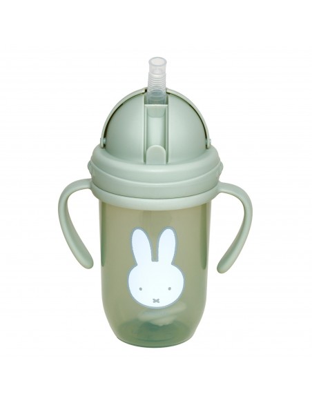 Παγούρι με Χερούλια και Καλαμάκι 260ml Miffy Green KOKO