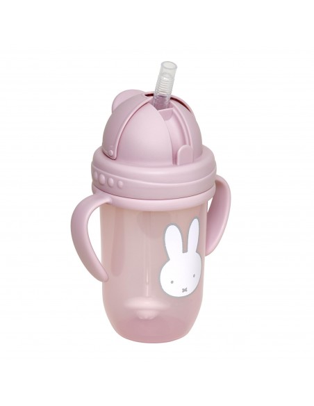 Παγούρι με Χερούλια και Καλαμάκι 260ml Miffy Pink KOKO