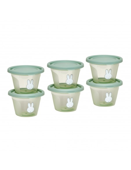 Σετ 6 Φαγητοδοχείων 120ml Miffy Green KOKO