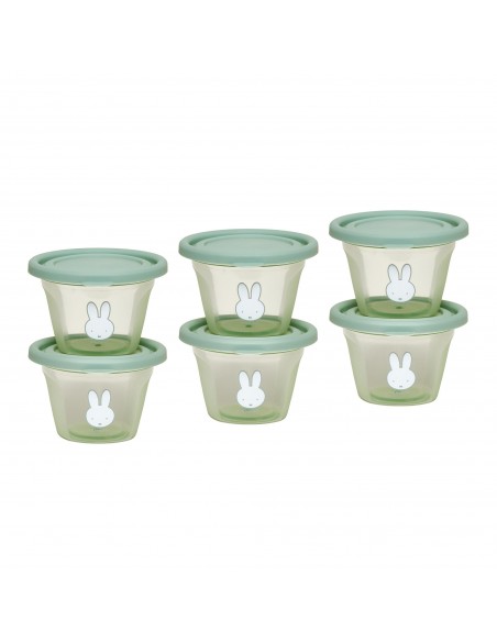 Σετ 6 Φαγητοδοχείων 120ml Miffy Green KOKO