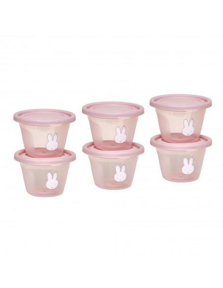 Σετ 6 Φαγητοδοχείων 120ml Miffy Pink KOKO
