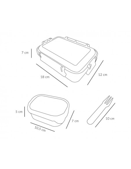 Φαγητοδοχείο Bento Mouse Fairies Tutete