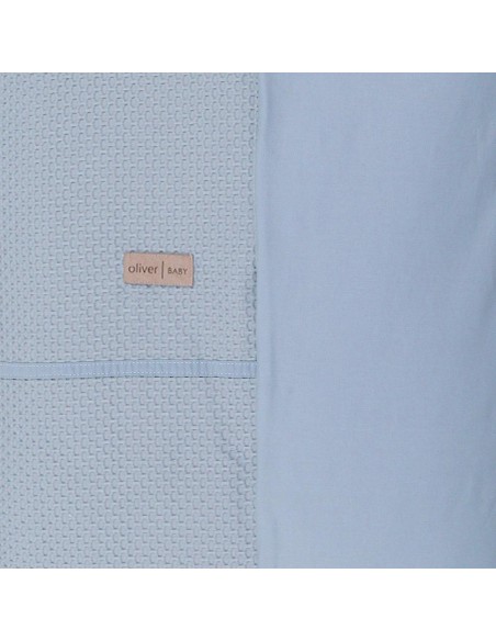 Σετ 2 Σεντόνια Λίκνου φάσα Πικέ 75x110  Des. 451 Oliver Baby