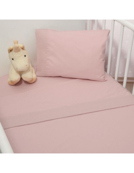 Σετ 2 Σεντόνια Λίκνου φάσα Πικέ 75x110  Design 452 Oliver Baby