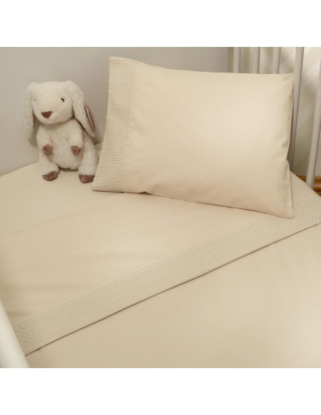 Σετ 2 Σεντόνια Λίκνου με φάσα Πικέ 75x110  Des. 454 Oliver Baby