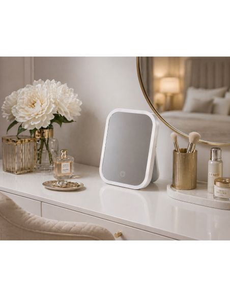 Καθρέπτης ABS με LED Φωτισμό 14.5x21.5cm White MRShome