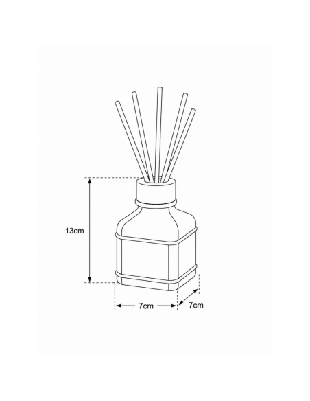 Σετ Δύο Dispenser & Αρωματικό Χώρου με Sticks Γυάλινο/Μπαμπού με δίσκο Grey MRShome