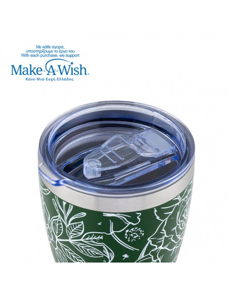 NAVAΘερμός ποτήρι με ανοξείδωτο καλαμάκι We Care. Sketch Floral 400ml