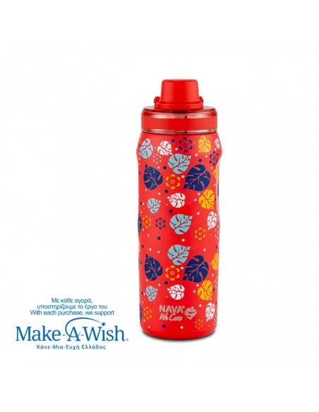 Θερμός μπουκάλι ανοξείδωτο με στόμιο We Care. Aloha 500ml NAVA