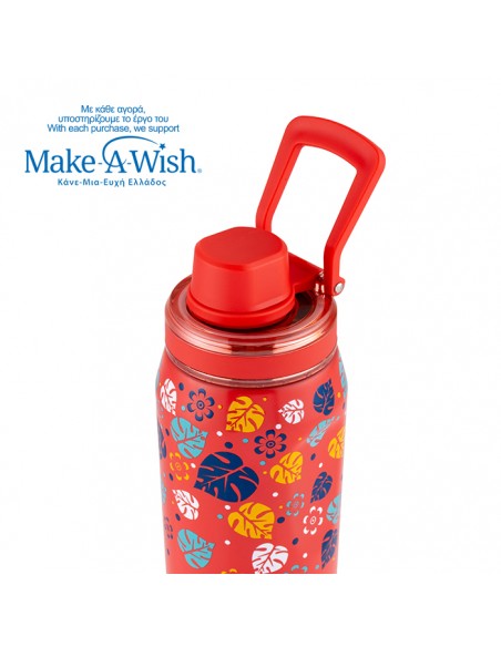 Θερμός μπουκάλι ανοξείδωτο με στόμιο We Care. Aloha 500ml NAVA