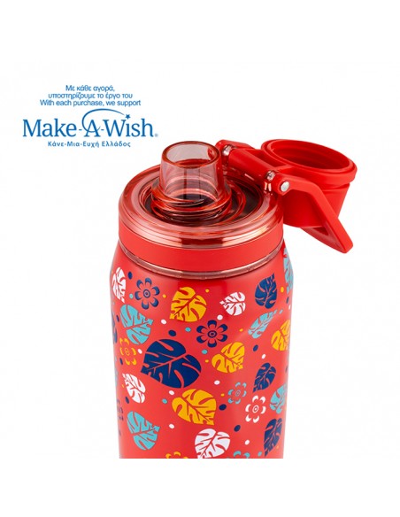 Θερμός μπουκάλι ανοξείδωτο με στόμιο We Care. Aloha 500ml NAVA