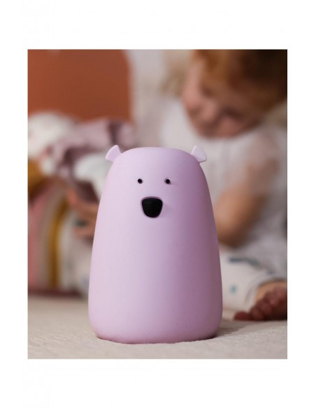Λάμπα Σιλικόνης Bear Lamp Lavender - Rabbit & Friends