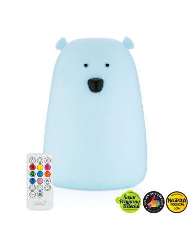 Λάμπα Σιλικόνης Bear με Τηλεχειριστήριο White -...
