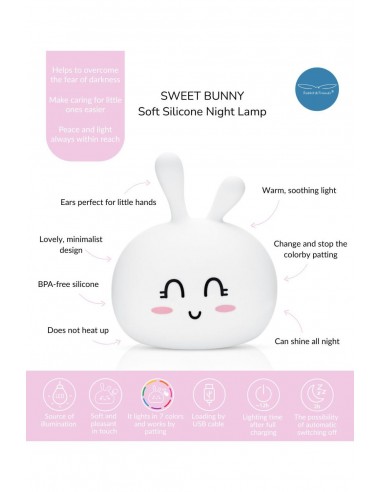 Λάμπα Σιλικόνης Sweet Bunny Lamp - Rabbit &...