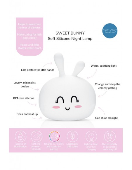 Λάμπα Σιλικόνης Sweet Bunny Lamp - Rabbit & Friends