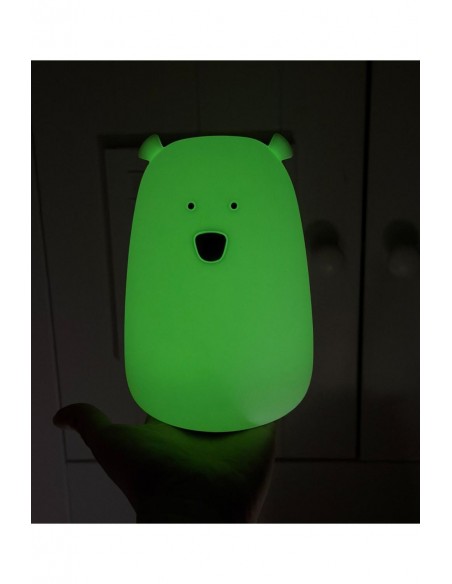 Λάμπα Σιλικόνης Bear Glow In The Dark με Τηλεχειριστήριο - Rabbit & Friends