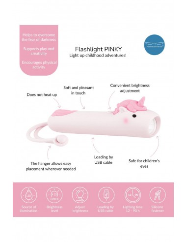 Μικρός Φακός Σιλικόνης Pinky the Unicorn -...