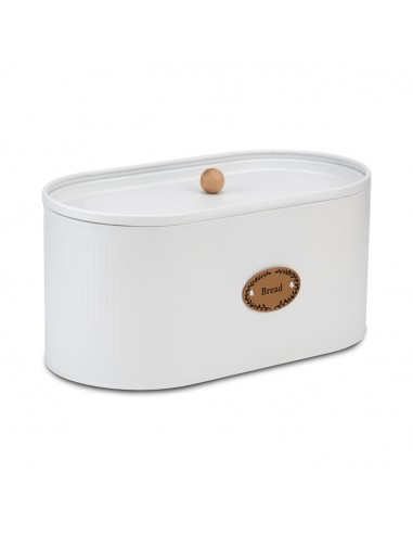 Ψωμιέρα μεταλλική total white 34cm NAVA