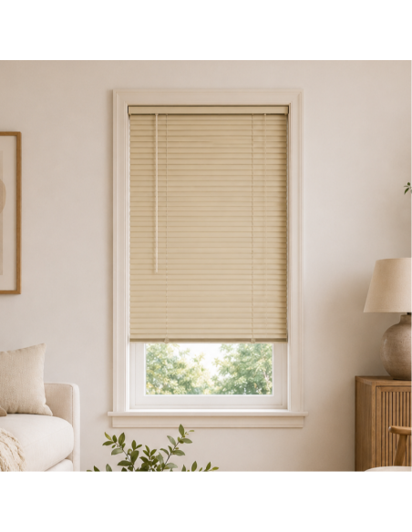 Μεταλλικό Στόρι αλουμινίου 25mm 120x140cm Μπεζ MRShome