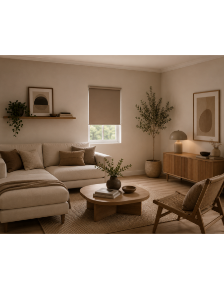 Ρόλερ Μερικής Σκίασης 120x230cm Καφέ MRShome