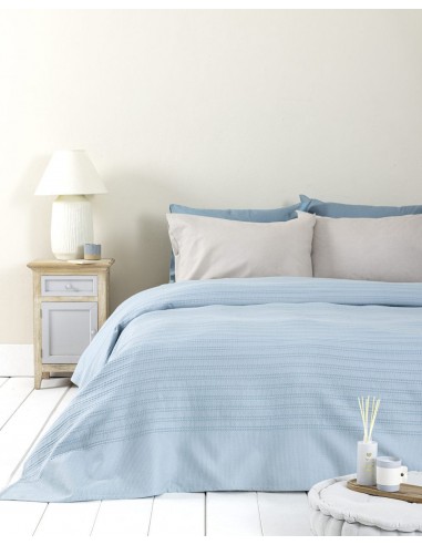 Κουβέρτα Πικέ Μονή 160x240 Dune Denim Blue Nima
