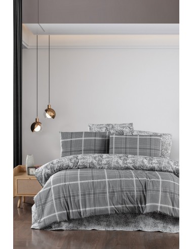 Σετ Σεντόνια Μονά (170x240) Mcdecor Safir Grey...