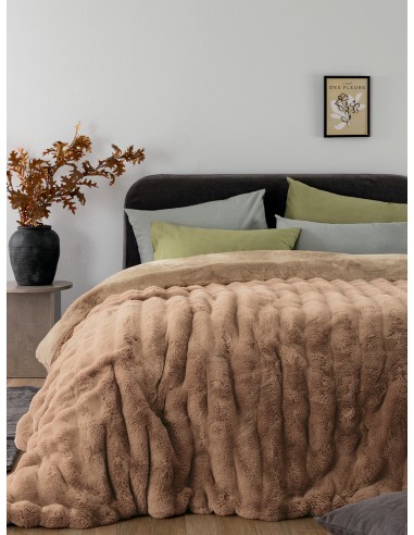 Κουβερτοπάπλωμα Υπέρδιπλο 220x240 COMFO TAUPE...