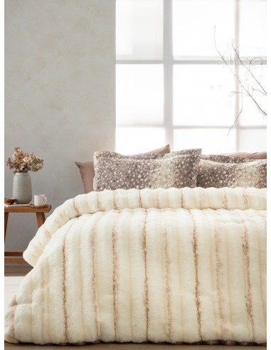 Κουβερτοπάπλωμα Υπέρδιπλο 220x240 KELY IVORY...