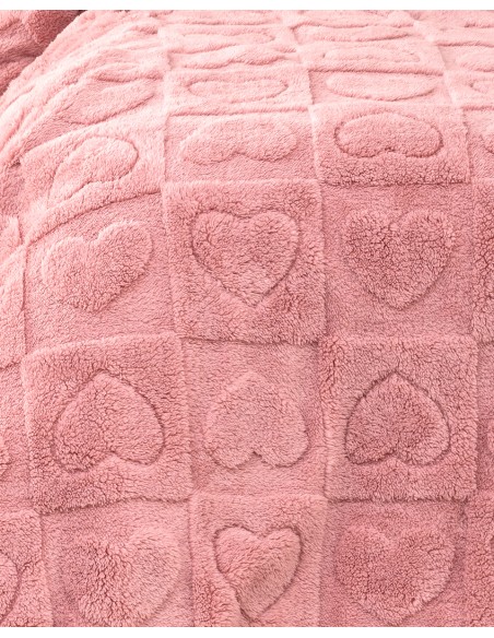 Κουβέρτα Μονή Fleece Amoria Pink Nima Home