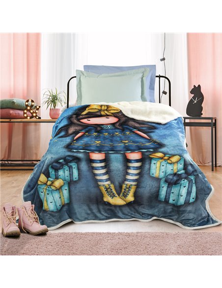 Κουβέρτα Fleece Μονή Das Home Santoro 5020