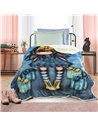 Κουβέρτα Fleece Μονή Das Home Santoro 5020