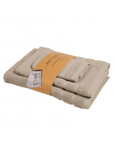 Πετσέτες (σετ 3τμχ.) Best 0706 TAUPE Das Home