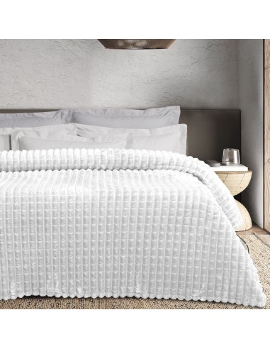 Κουβέρτα Fleece Μονή 1386 WHITE Das Home