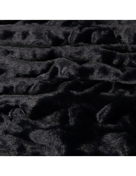 Κουβέρτα Υπέρδιπλη Γούνινη Mossy Black Nima Home