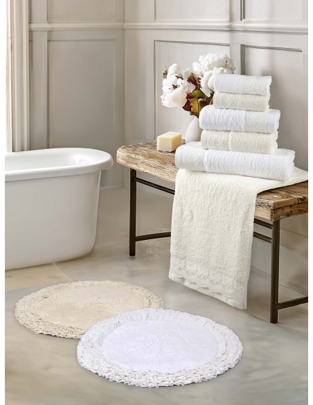 Σετ Πετσέτες (30x50 + 50x90 + 70x140) - Amour White Nima Home