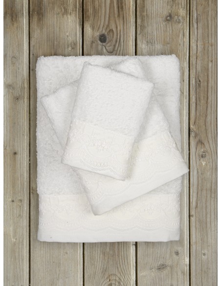 Σετ Πετσέτες (30x50 + 50x90 + 70x140) - Amour White Nima Home