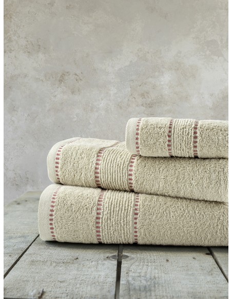 Σετ Πετσέτες (30x50 + 50x90 + 70x140) - Pivot Beige Nima Home