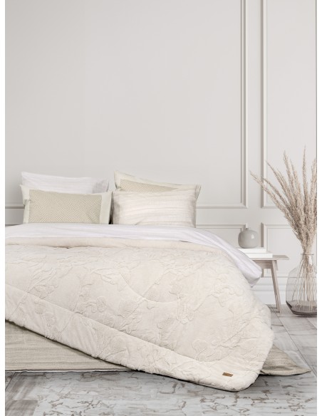 Κουβέρτα/Πάπλωμα Μονό 160x220 - Elara Light Beige Nima Home