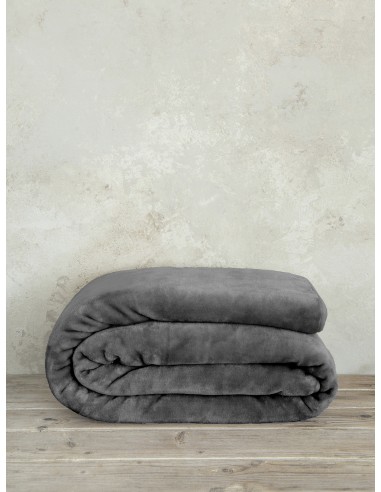 Κουβέρτα Βελουτέ Μονή 160x220 Coperta - Dark...